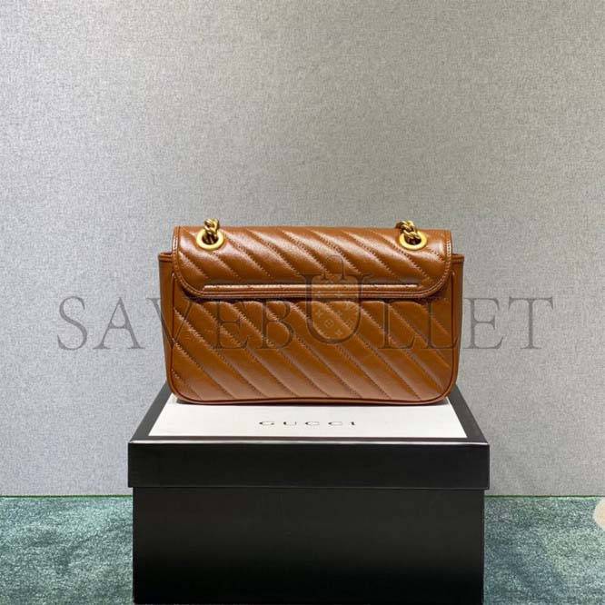 GUCCI MARMONT SMALL MATELASSE SHOULDER BAG  443497 (26*15*7cm)